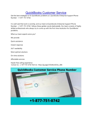 QuickBooks Customer Service