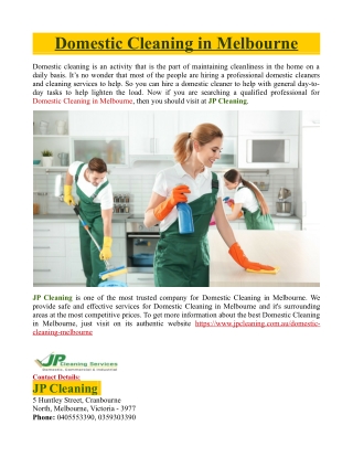 Domestic Cleaning in Melbourne