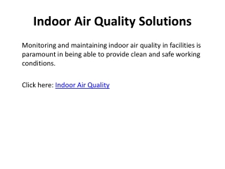 Indoor Air Quality