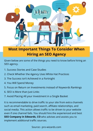 Most Important Things To Consider When Hiring an SEO Agency