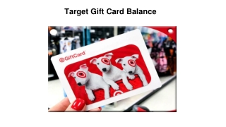 Target Gift Card Balance