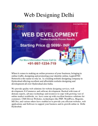 web designing delhi