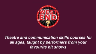 Best Acting Classes- West End in