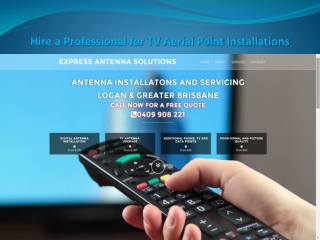 Hire a Professional for TV Antenna Aerial Point Installations