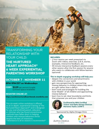 Workshop - Transform Relationship with your Child Therapy Session