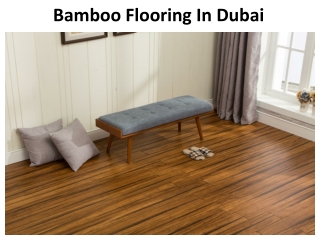 Bamboo Flooring In Dubai