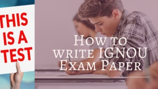 How to write IGNOU Exam