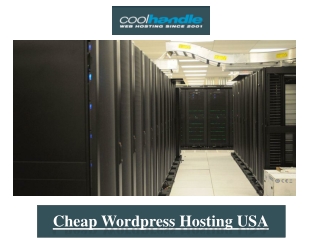 Cheap Wordpress Hosting USA