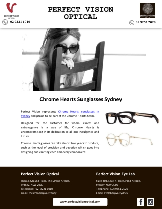 Chrome Hearts Sunglasses Sydney
