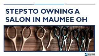 Steps To Owning A Salon In Maumee OH