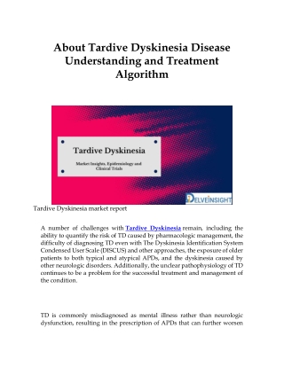 What is Tardive Dyskinesia?