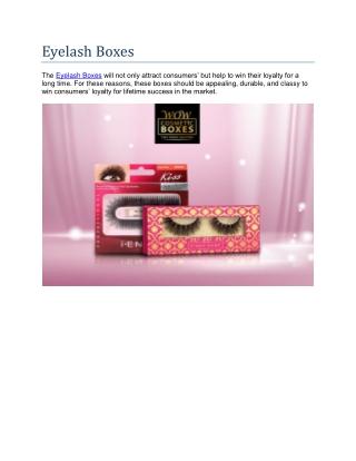 Eyelash Boxes