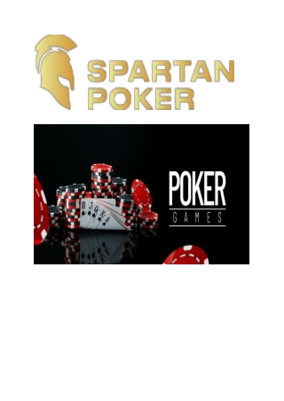 The most popular poker online games - Spartan Poker