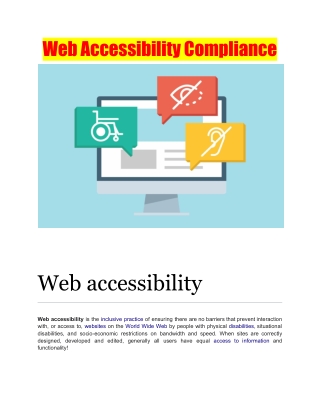 Web Accessibility Compliance