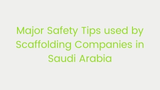 Al Musk Group, the top scaffolding service provider in Saudi Arabia,