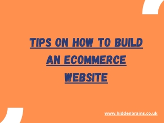 How to Build an eCommerce Website