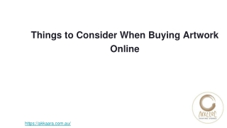 Things to consider when buying Artwork online
