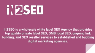 Private Label SEO Services - In2SEO