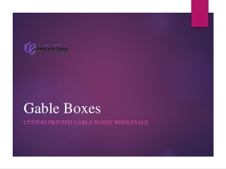 Gable Boxes Wholesale