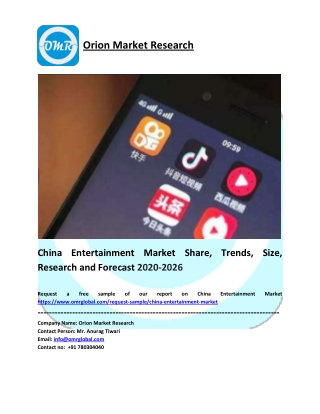 China Entertainment Market Size, Share, Trends & Forecast 2019-2025