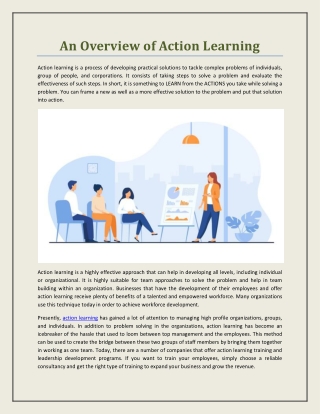 An Overview of Action Learning
