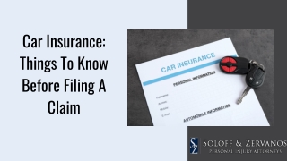 Car Insurance: Things To Know Before Filing A Claim