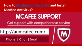 McAfee.com/Activate - Download, Install &amp; Activate McAfee Retail Card