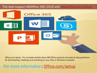 www.office.com/setup|Enter Office Product Key|Install Office Setup