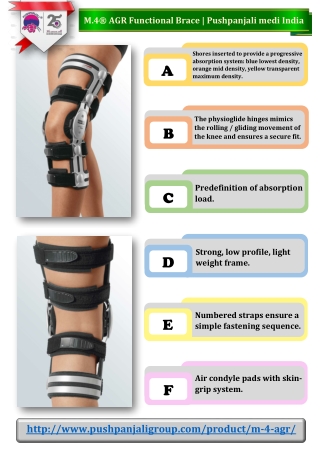 M.4® AGR functional brace for genu recurvatum from Pushpanjali medi India