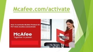 Mcafee.com/Activate - Enter McAfee 25 Digit code - McAfee Activate