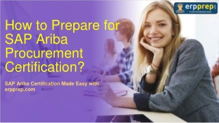 SAP Ariba P2P C_ARP2P_2008 Certification : Exam Guide and Study Tips [PDF]