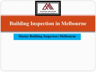 Building Inspection Melbourne | Master Building Inspectors Melbourne