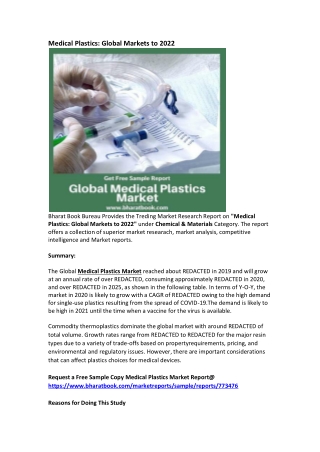 Global Medical Plastics Market Research Report Forecast 2025