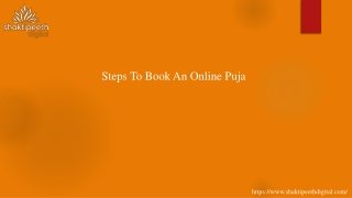 Steps To Book An Online Puja