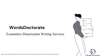 Economics Dissertation Writing Services