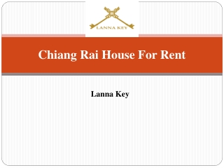 Chiang Rai House For Rent - Lanna Key