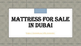 Mattress for sale in Dubai