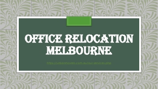 Office Relocation Melbourne