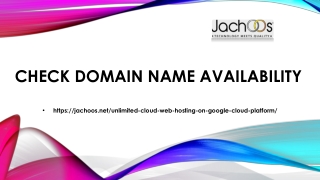 Check Domain Name Availability