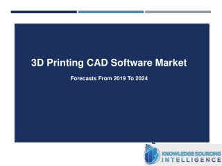 3D Printing CAD Software Market Research Analysis By Knowledge Sourcing Intelligence