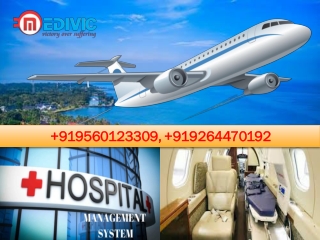 Hire Medical Emergency Air Ambulance Service in Kolkata with ICU