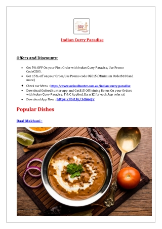 Indian Curry Paradise darwin casuarina takeaway, NT - 5% Off