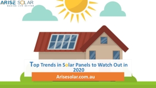 Top Trends in Solar Panels to Watch Out in 2020