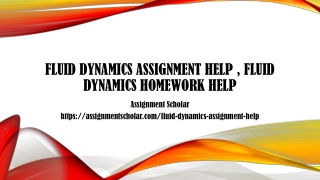 Fluid Dynamics Assignment Help