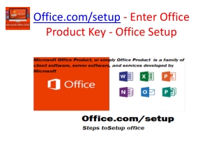 Office.com/setup - Enter Office Product Key - Office Setup