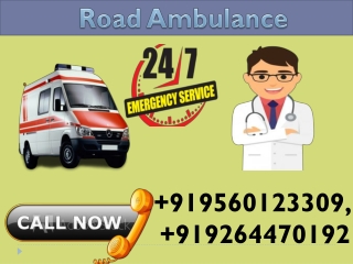 Get Low Fare Road Ambulance Service in Darbhanga and Muzaffarpur by Medivic Ambulance