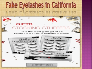 Fake Eyelashes in California