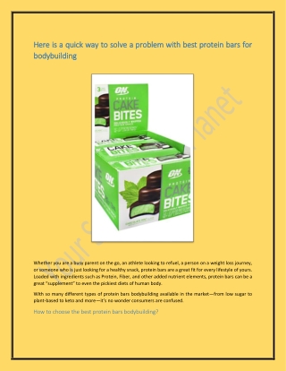 protein bars near me - Your Suppliments Planet