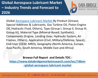 aerospace lubricant market