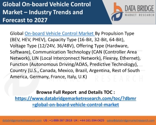 on board vehicle control market